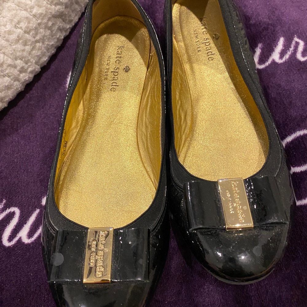 Kate Spade black flats size 8M